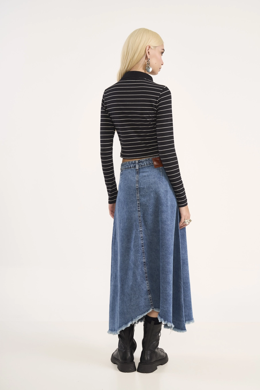 Polo Cropped Listrada Estampados