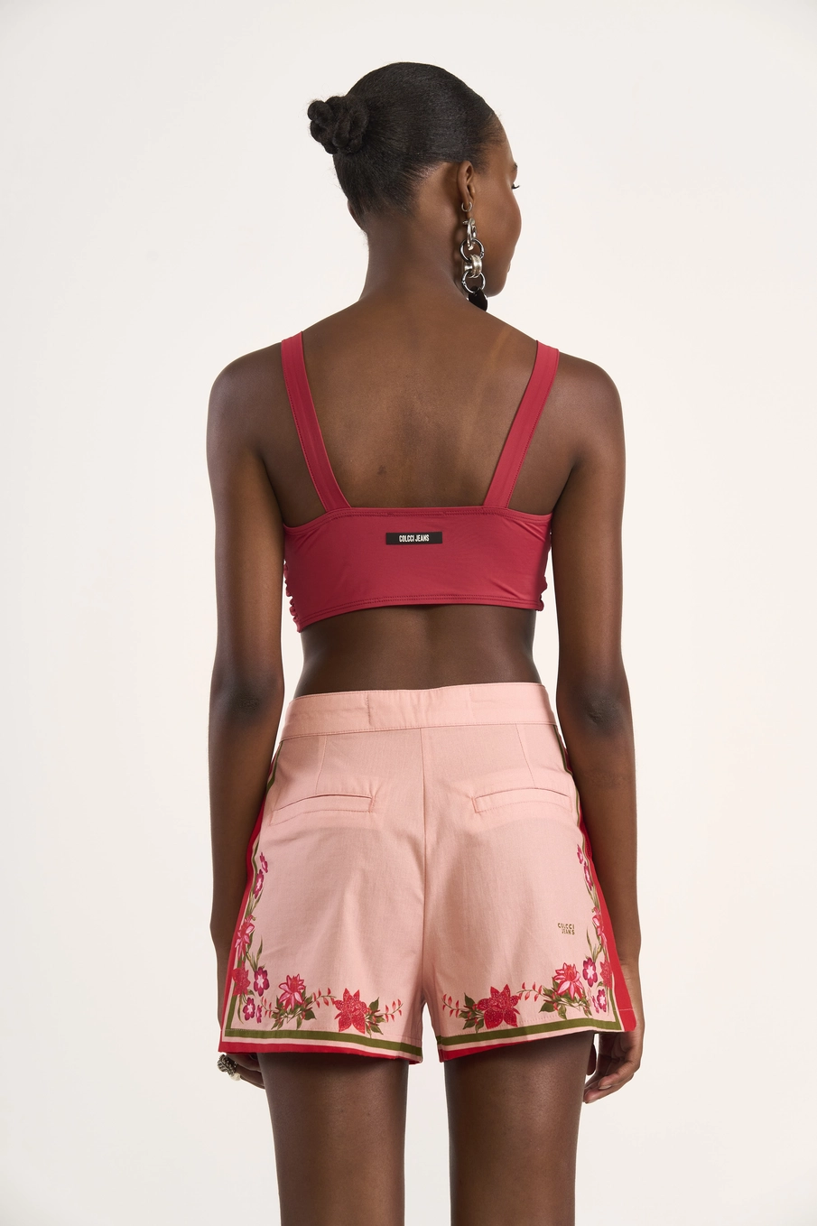 Top De Alças Com Nó Frontal Vermelho