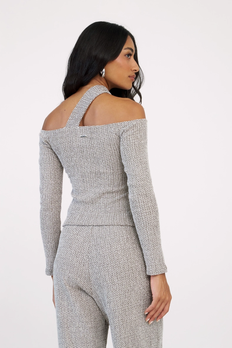 Blusa Slim Texturizada Com Torção Estampados 2