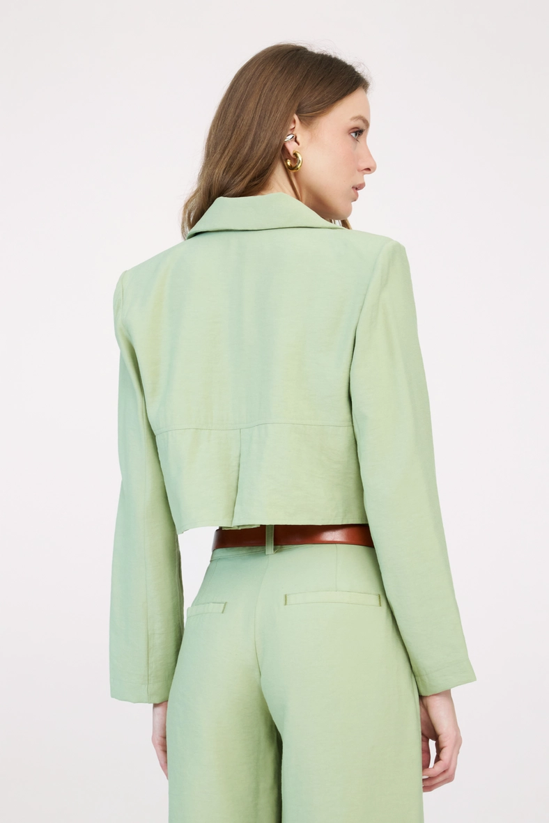 Blazer Alfaiataria Feminino Boy Verde 2
