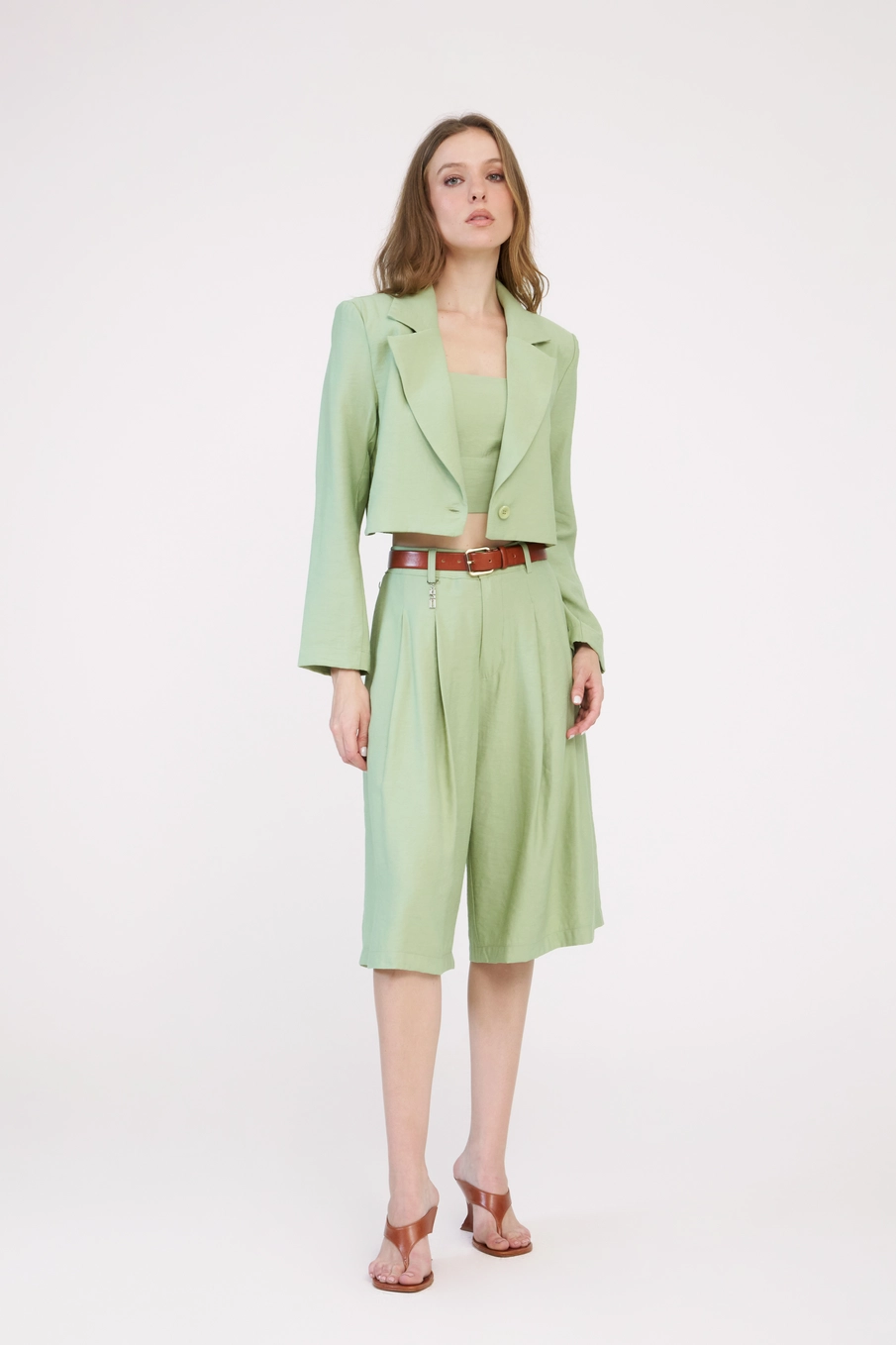 Blazer Alfaiataria Feminino Boy Verde 3