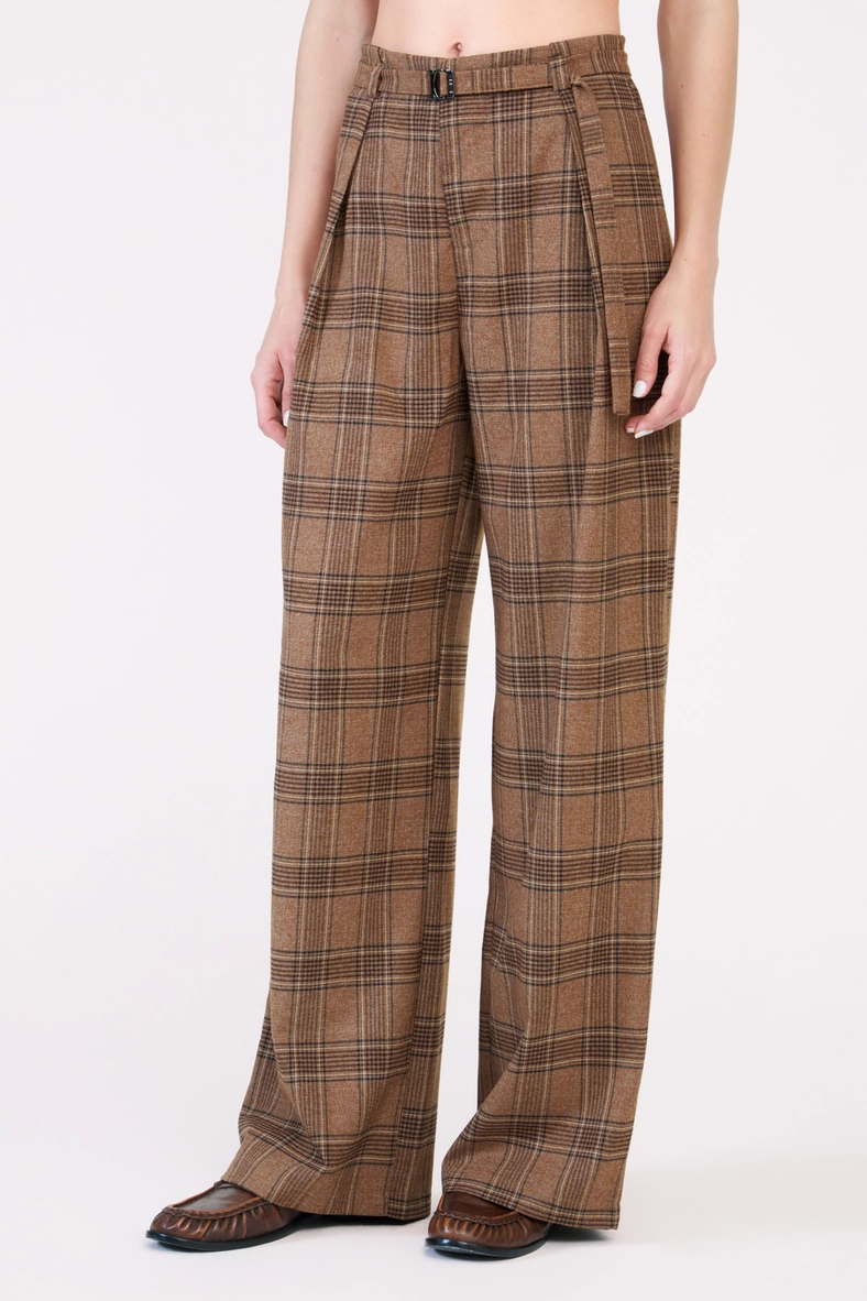 Calça Feminina Wide Leg Xadrez Estampados 3