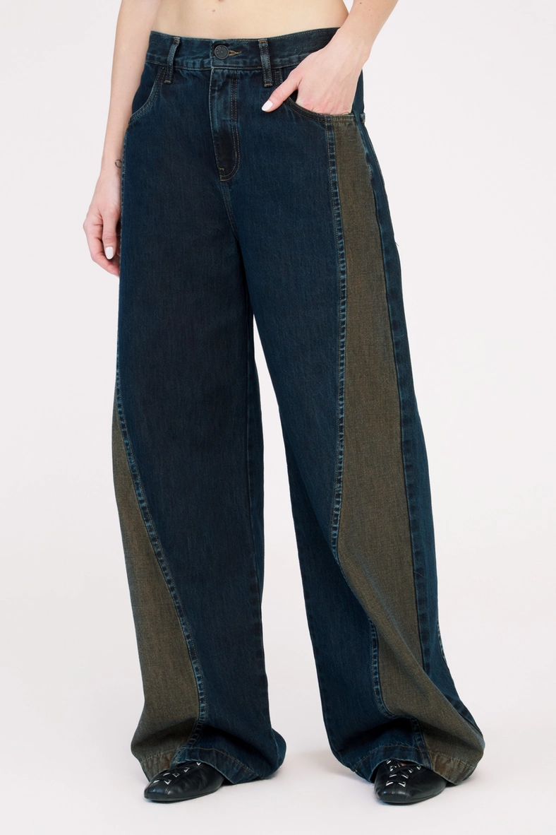 Calça Jeans Feminina Baggy Duo Azul 3