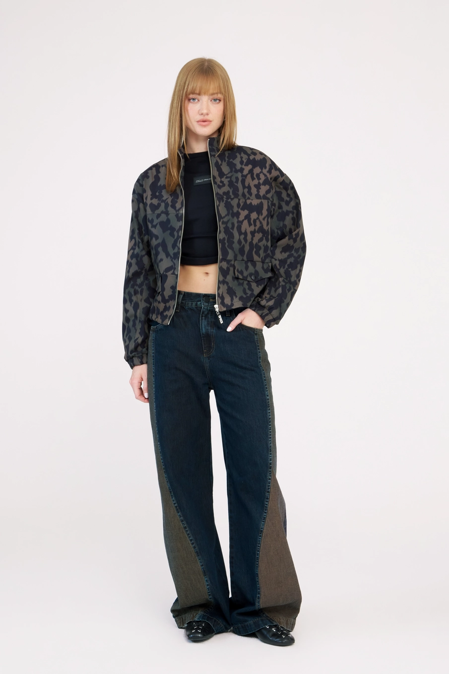 Calça Jeans Feminina Baggy Duo Azul 1