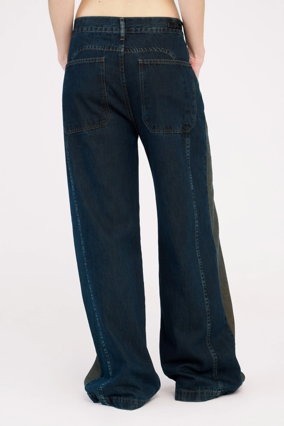 Calça Jeans Feminina Baggy Duo Azul 4