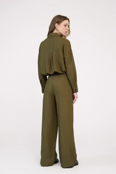 Calça Feminina Reta Cós Médio