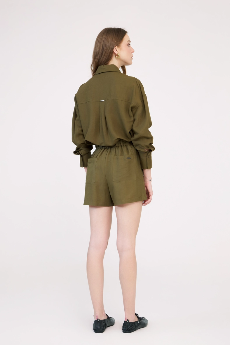 Short Comfort Cintura Alta Verde 2