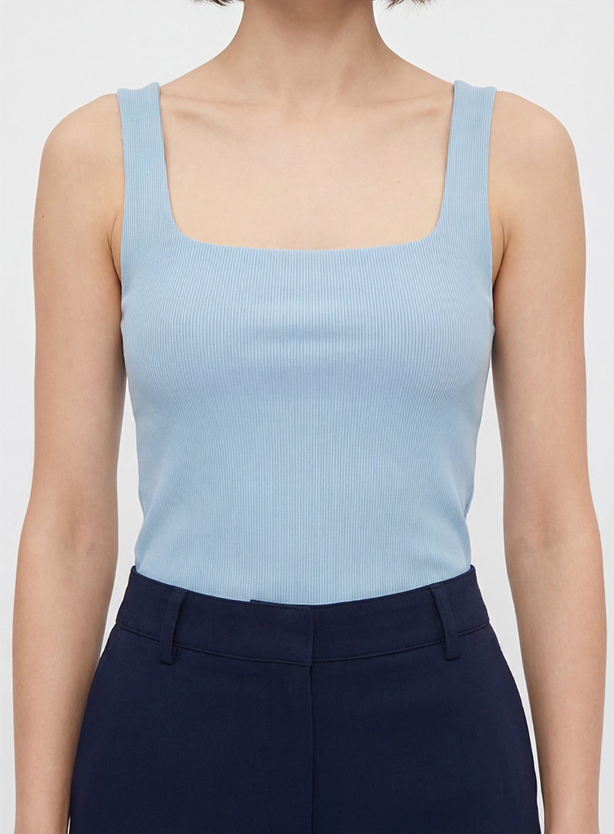 Regata Feminina Fifties Slim Azul 4