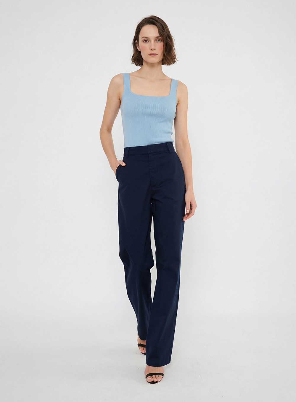 Regata Feminina Fifties Slim Azul 3