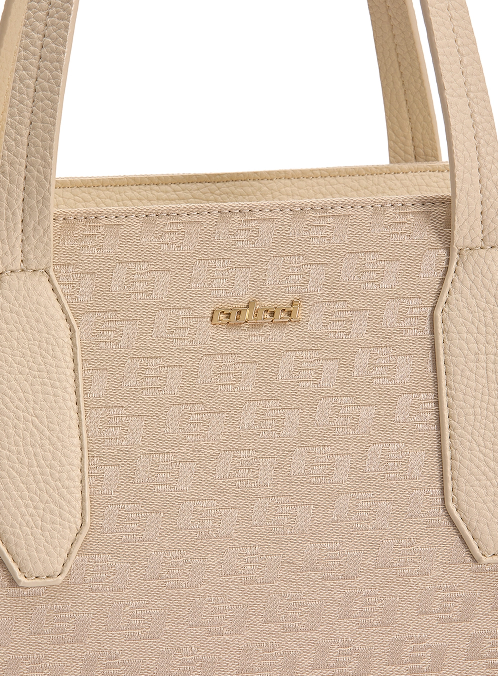 Bolsa Feminina Shop Bag Jacquard Branco