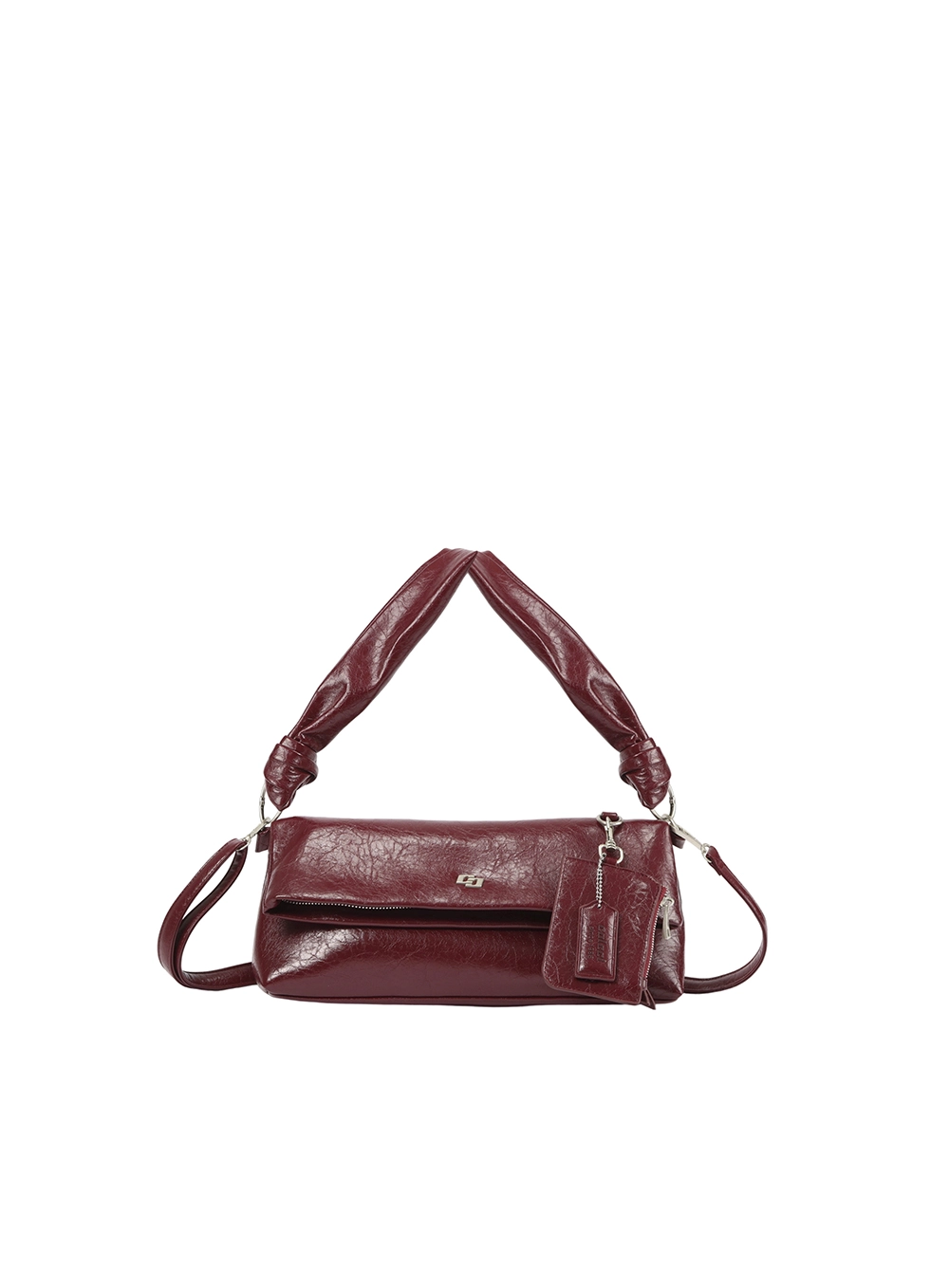 Bolsa Feminina Shoulder Textura Bordô