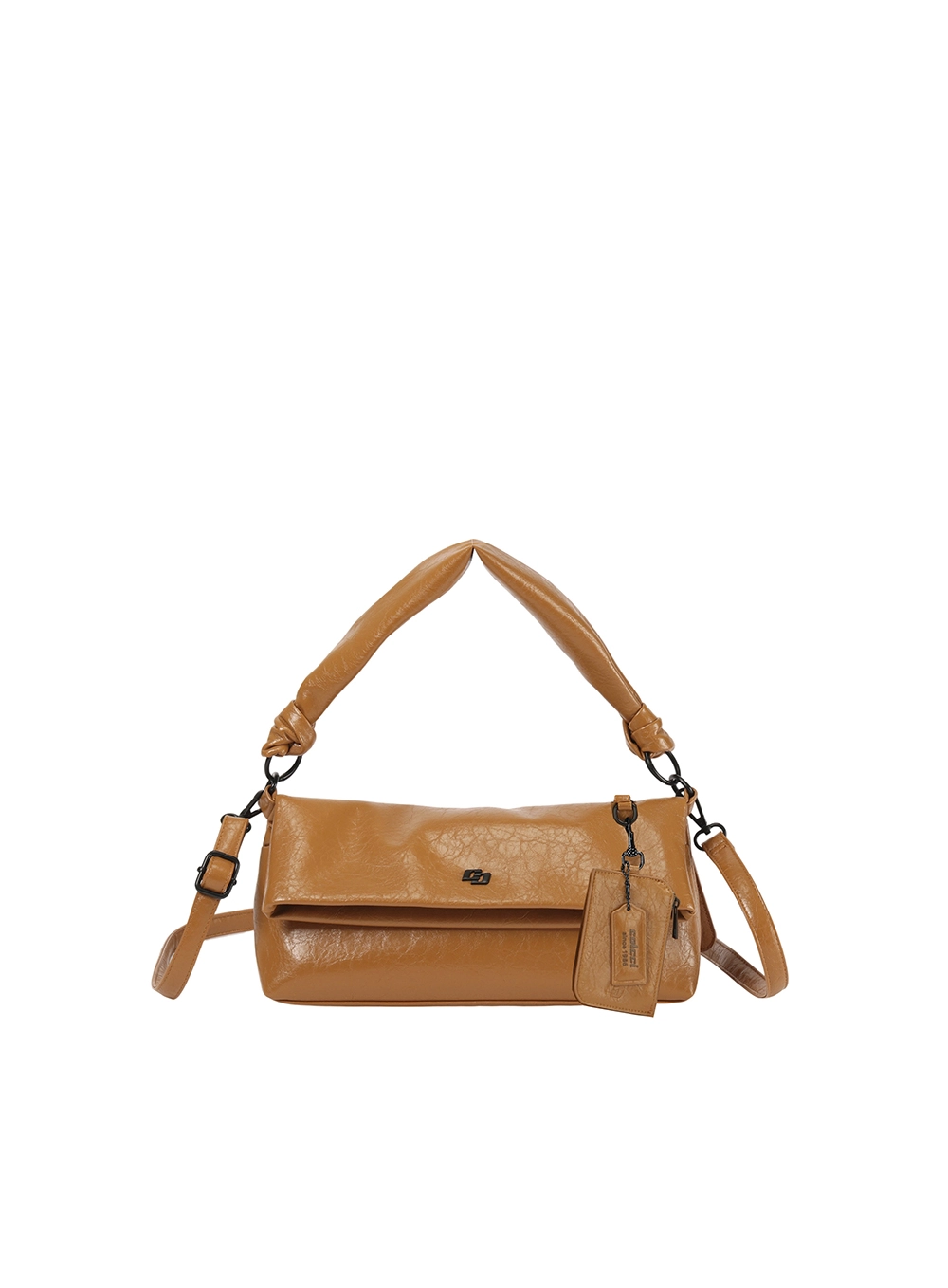 Bolsa Feminina Shoulder Textura Marrom Ebbela