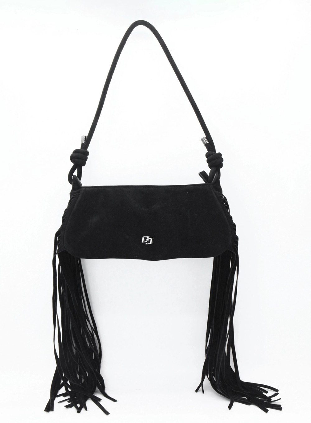 Bolsa Feminina Shoulder Franja Preto