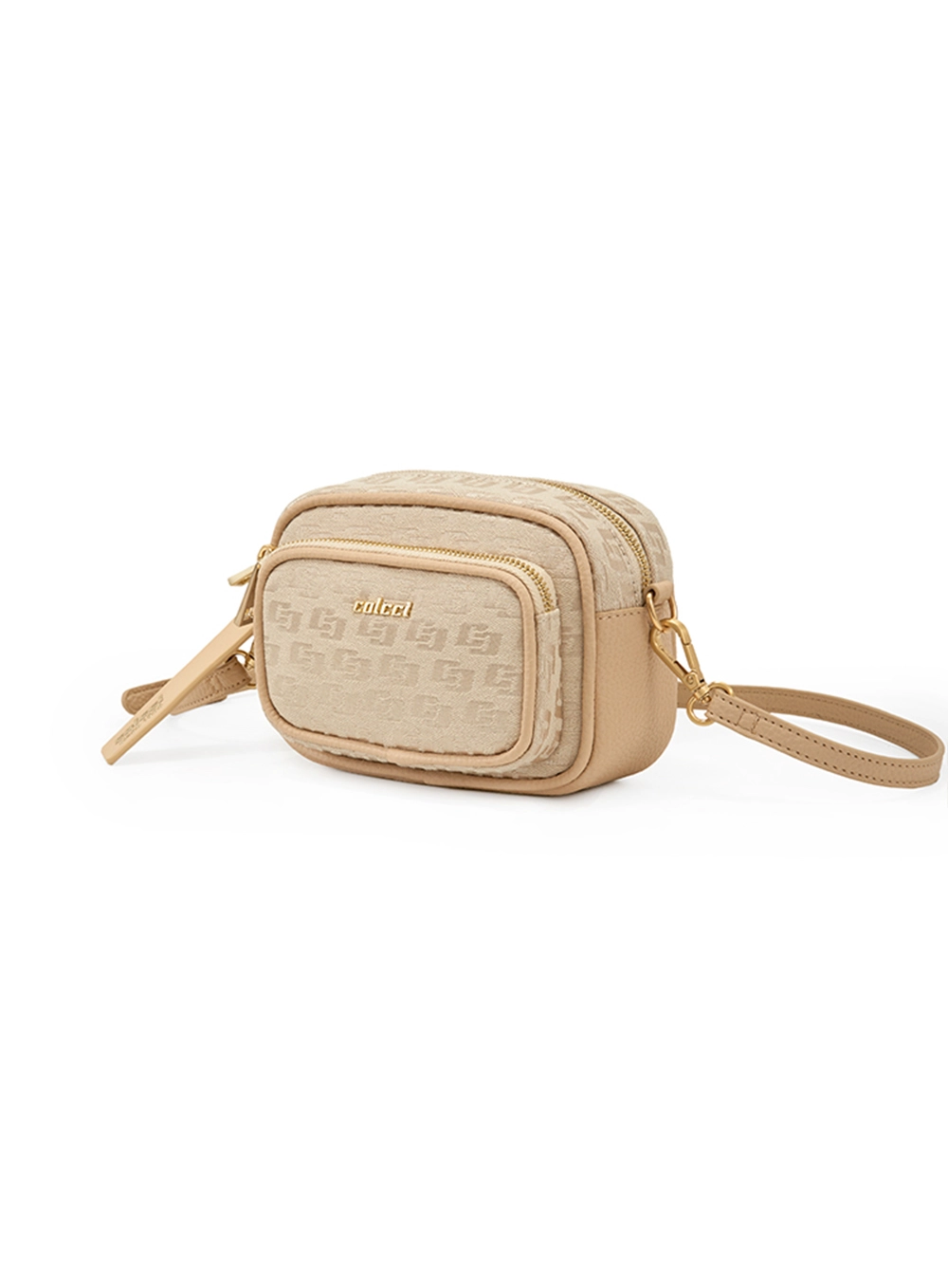 Bolsa Feminina Câmera Bag Jacquard Branco
