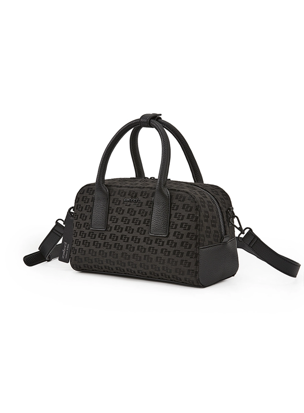 Bolsa Feminina Bowling Jacquard Preto