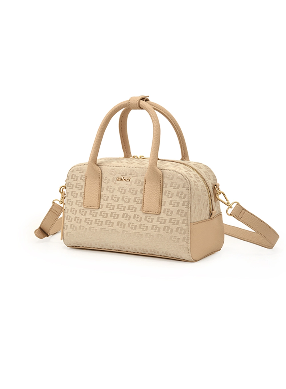 Bolsa Feminina Bowling Jacquard Branco