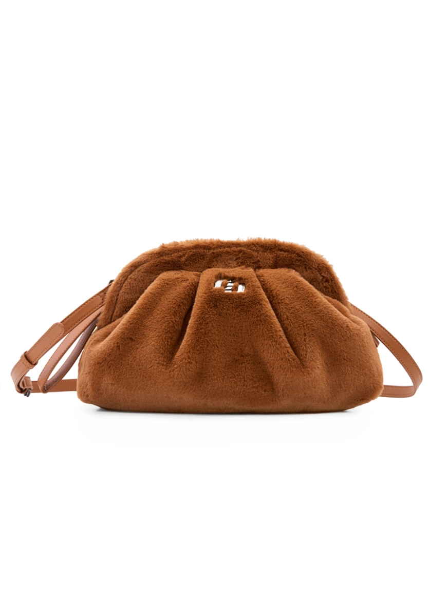 Bolsa Feminina Clutch Furry