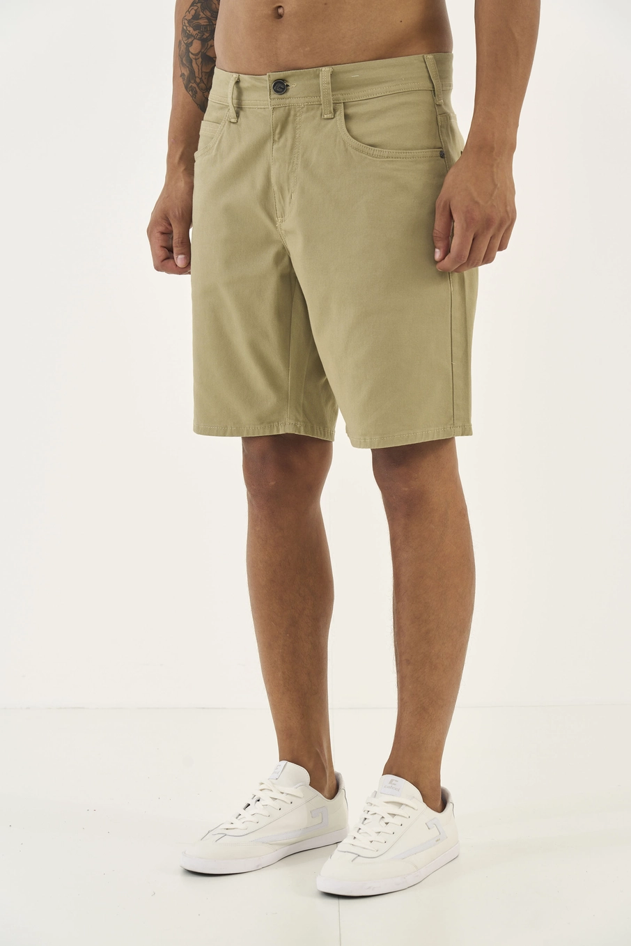 Bermuda Sarja  Masculino Colcci Bege