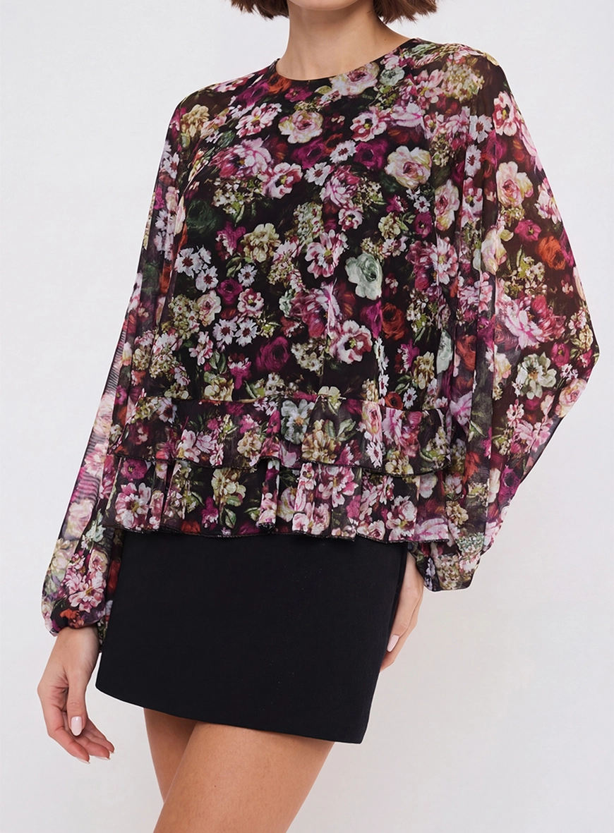 Blusa Ampla Manga Longa Estampada Estampados 4