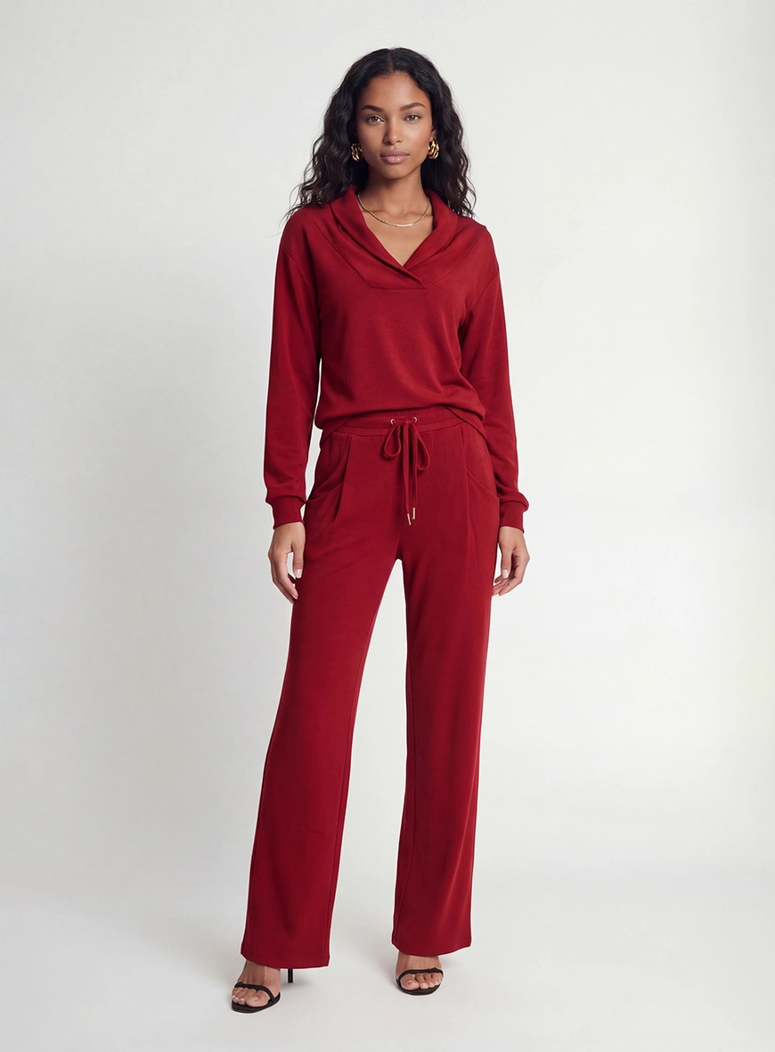 Blusão Feminino Comfort Fluido Vermelho 3