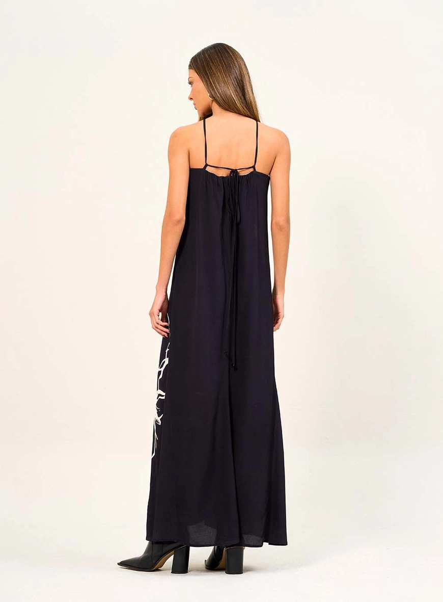 Vestido Feminino Longo Halter Estampado Estampados 2