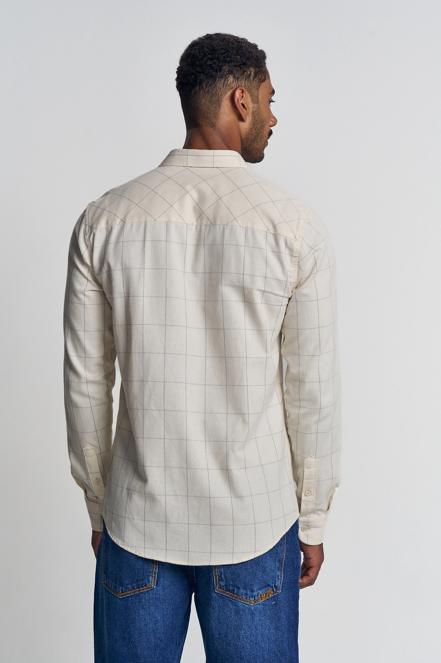Camisa Masculina Xadrez Manga Longa Estampados 2