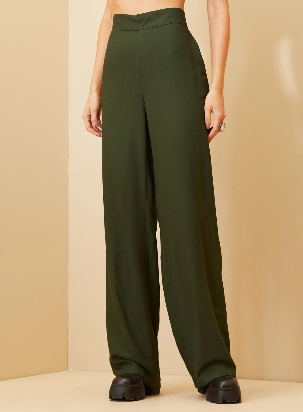 Calça Feminina Cintura Alta - Comfort Verde 2