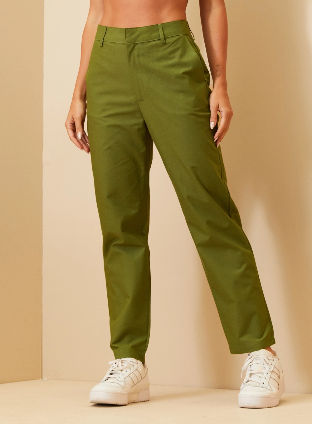 Calça Feminina Alfaiataria - Comfort Verde 2