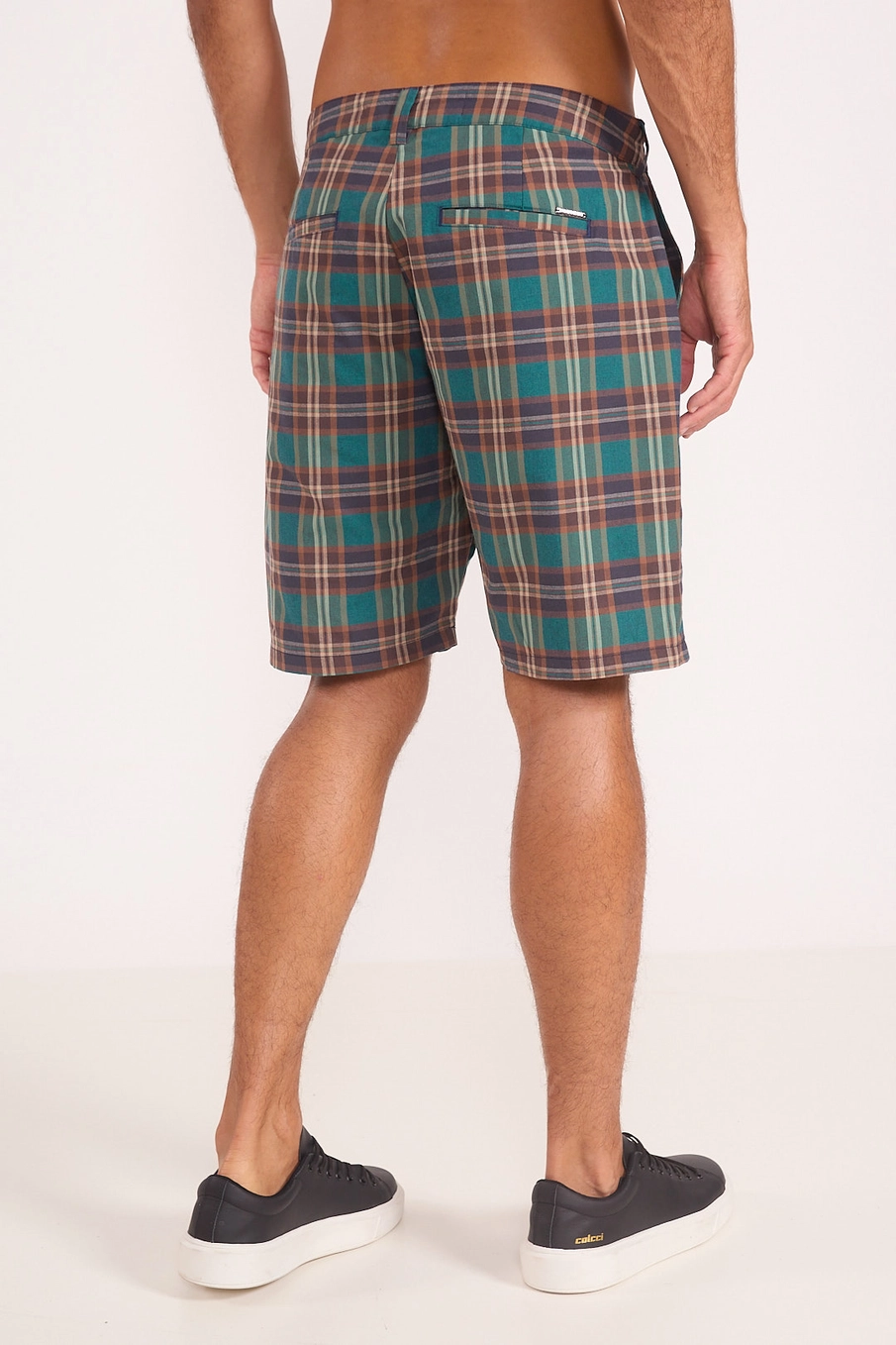 Bermuda Masculina De Alfaiataria Xadrez Estampados