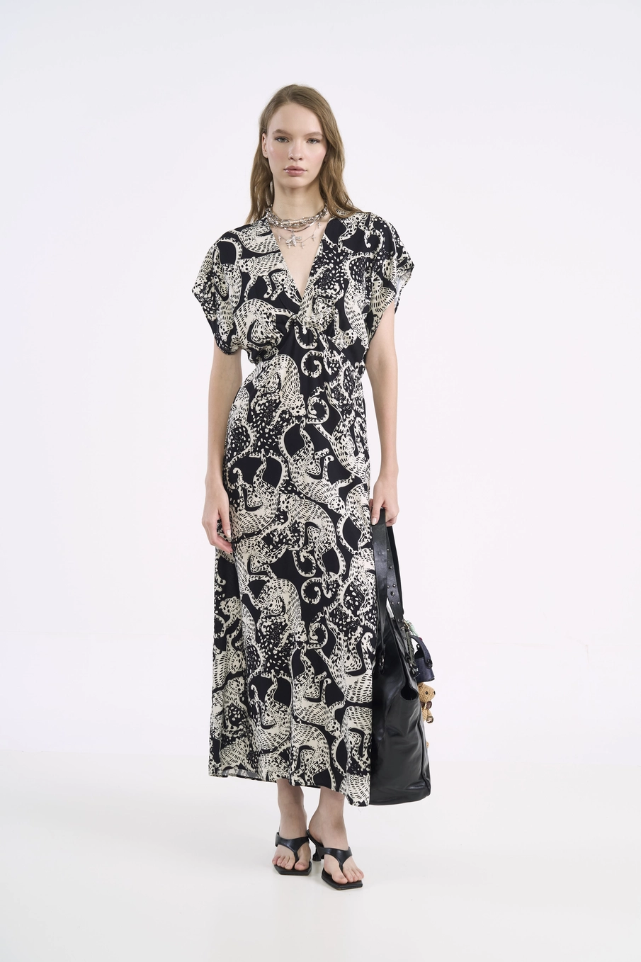 Vestido Longo Estampado Estampados