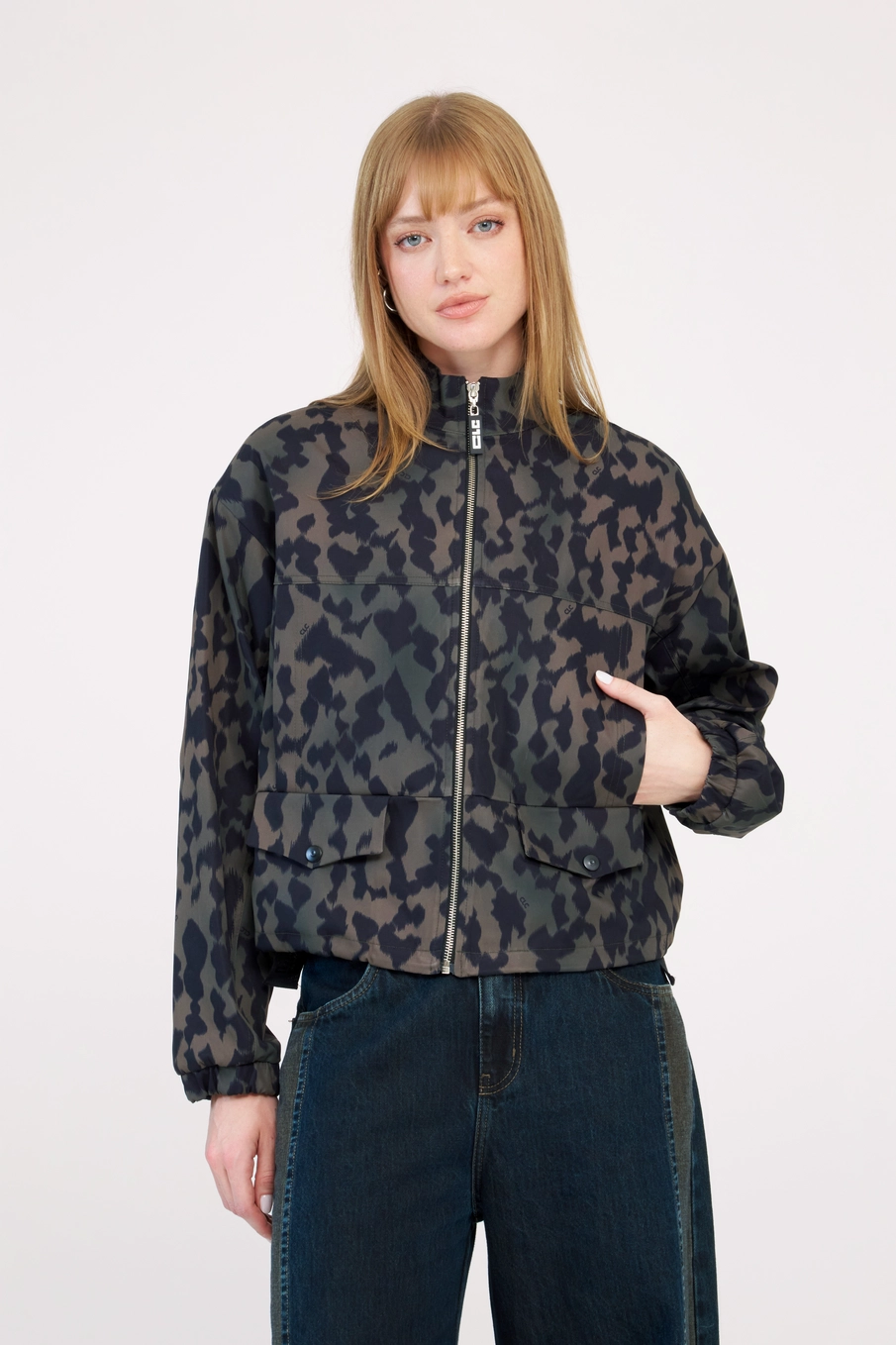 Jaqueta Feminina Alfaiataria Bomber - Turtle Green Estampados 1