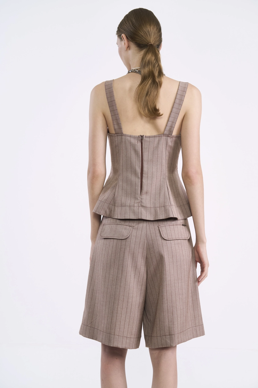 Blusa Corset Peplum Heritage Estampados