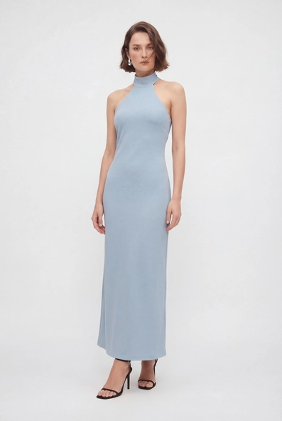 Vestido Longo Slim Frente Única