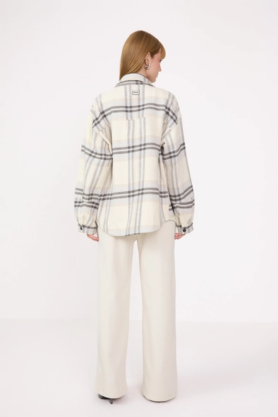 Camisa Feminina Oversized Xadrez