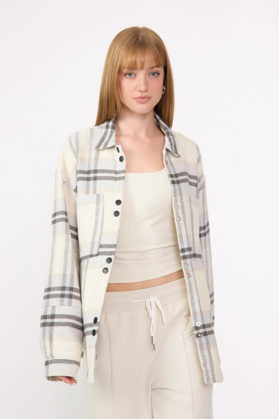 Camisa Feminina Oversized Xadrez Estampados 3