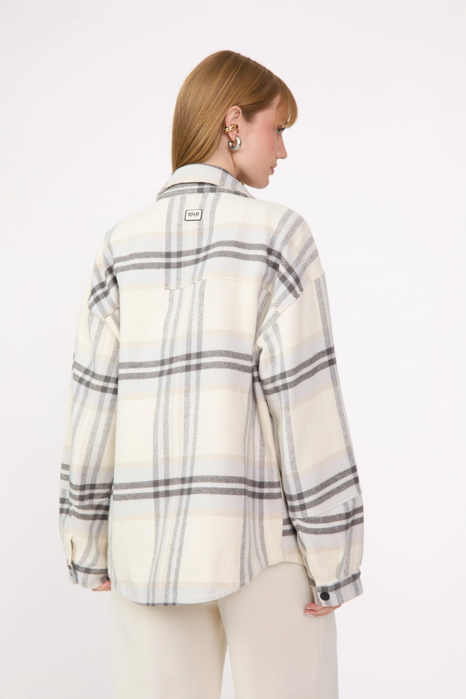 Camisa Feminina Oversized Xadrez Estampados 4