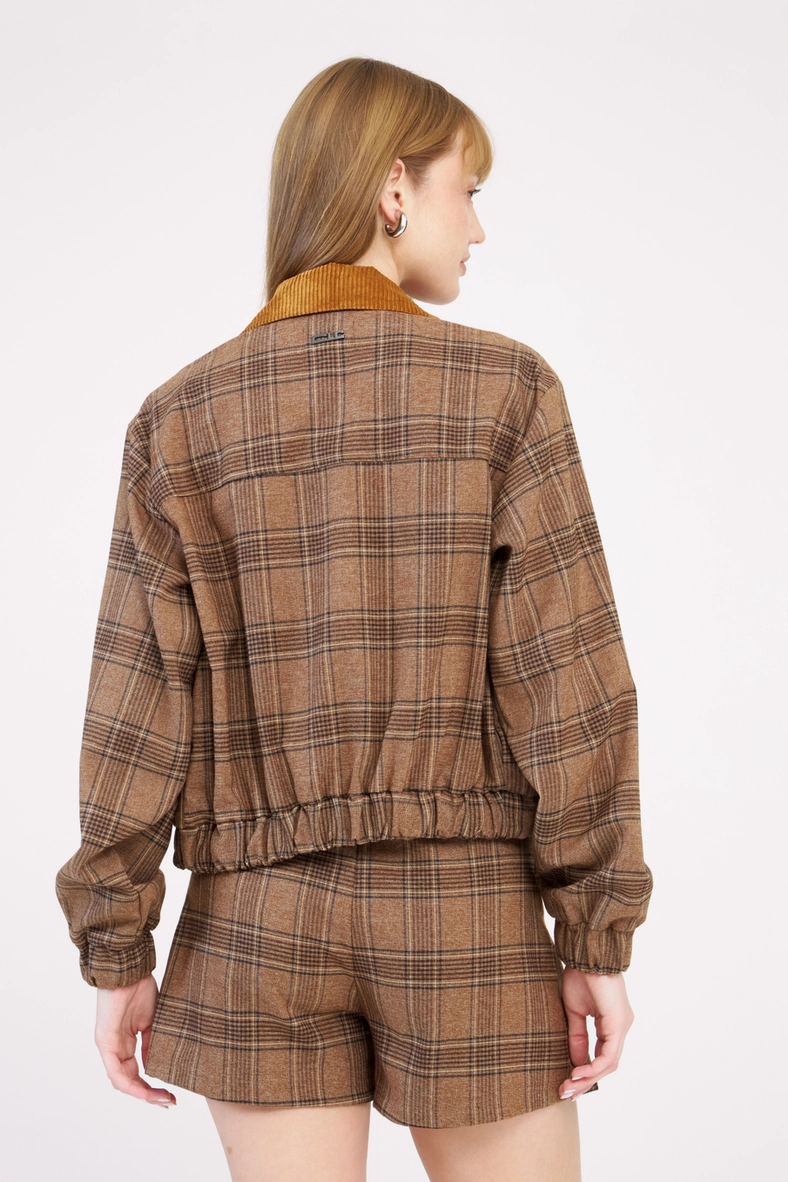 Jaqueta Alfaiataria Bomber Feminina Xadrez Estampados 4