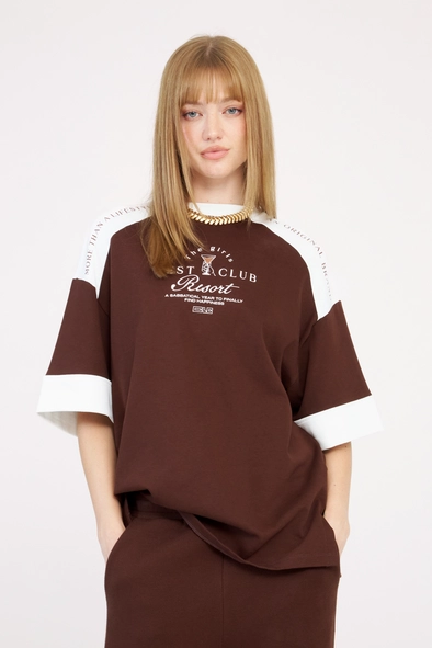 Camiseta Feminina Oversized Com Estampa
