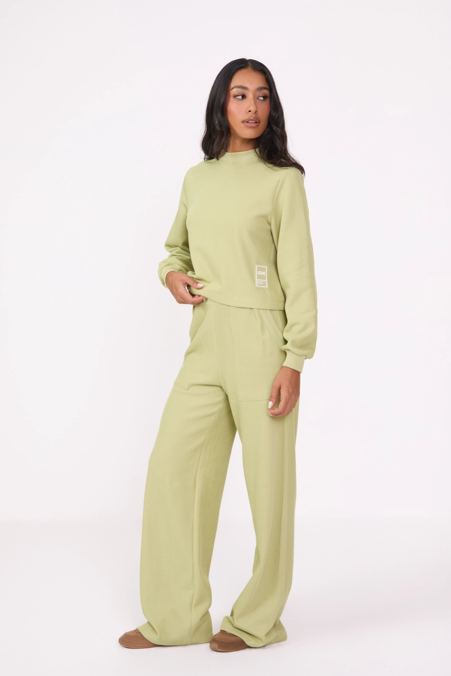 Blusão Feminino Regular Canelado Verde 3