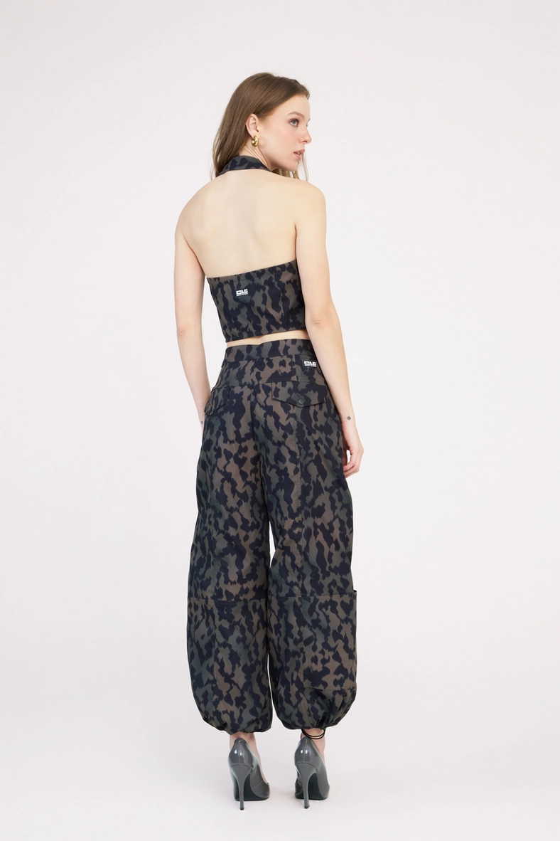 Blusa Slim Corset Turtle Green Estampados 4