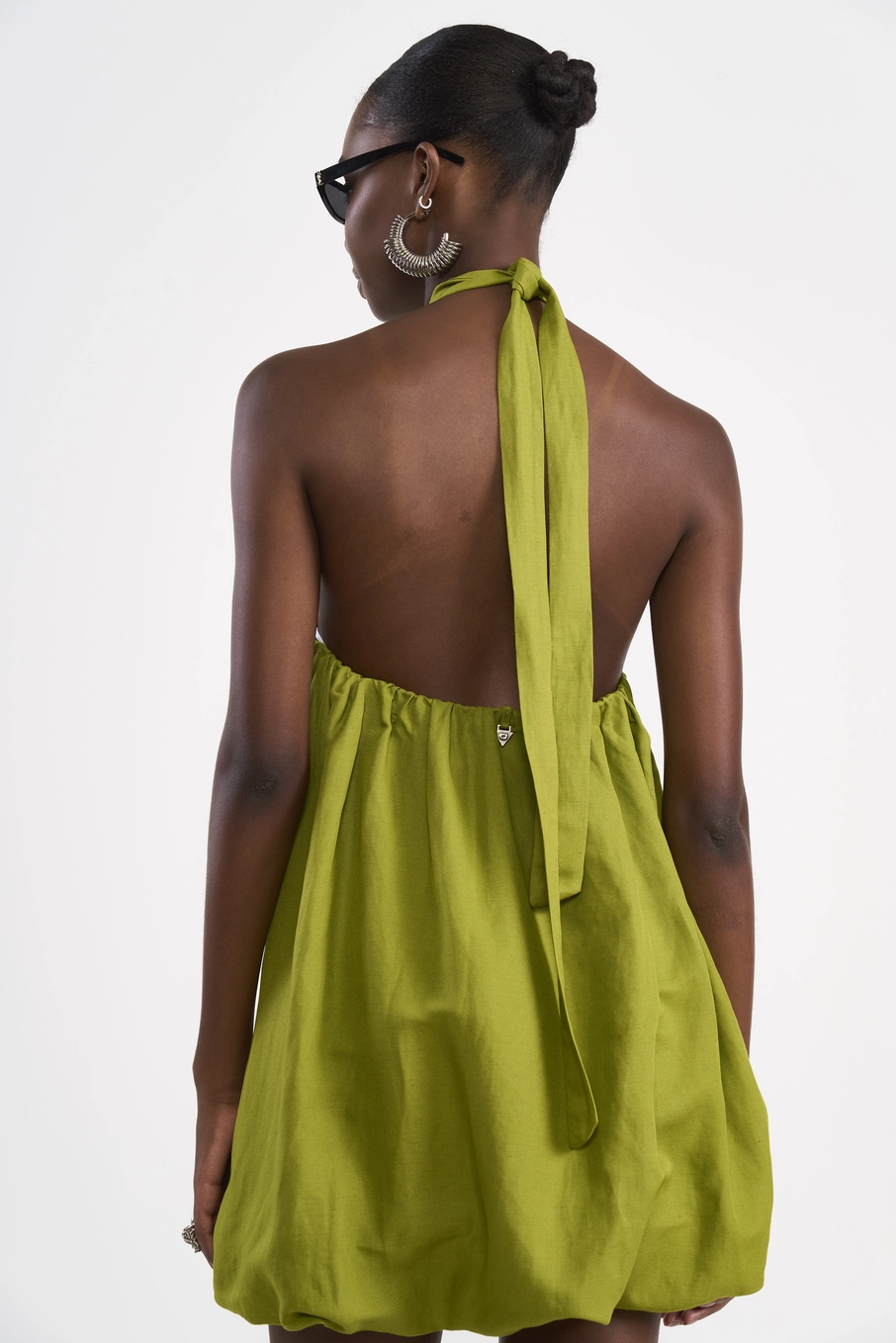 Vestido Curto Balloon Verde