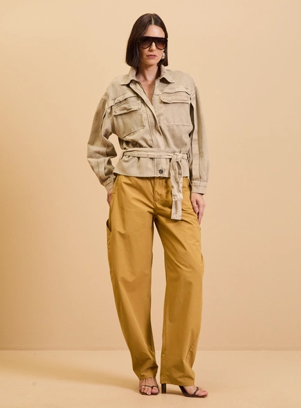 Calça Sarja Feminina Barrel