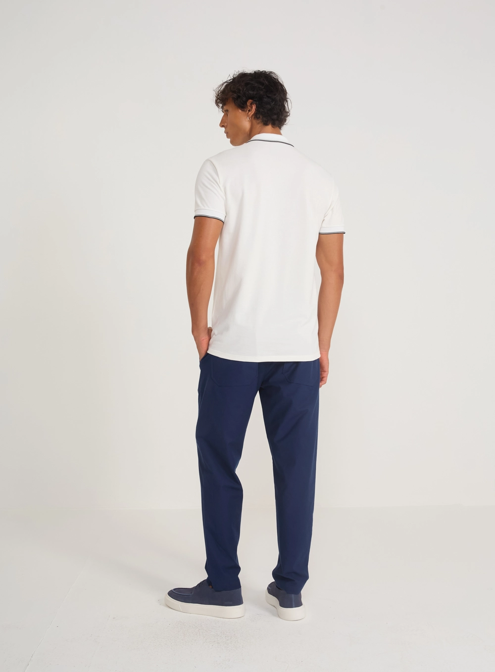 Calça Chino Slim Comfort Azul