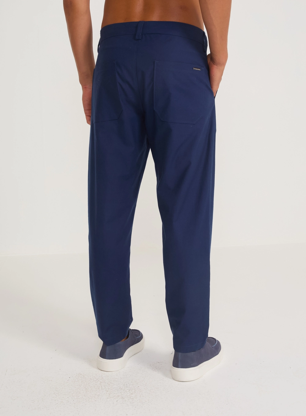 Calça Chino Slim Comfort Azul