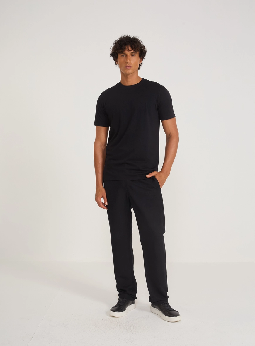 Calça Alfaiataria Viscose E Linho