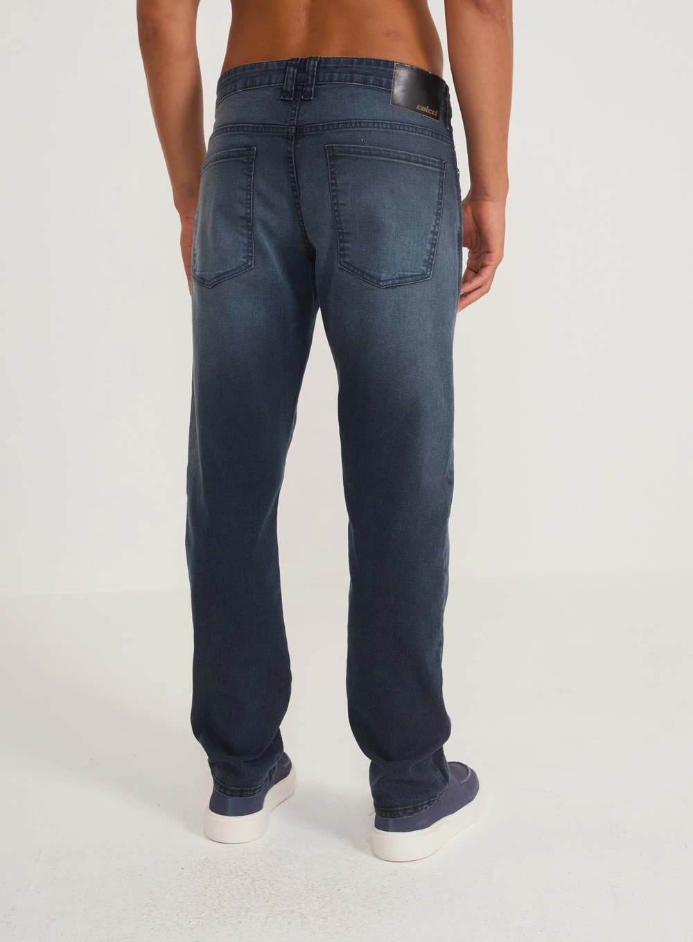 Calça Jeans Masculina Reta Indigo Preto