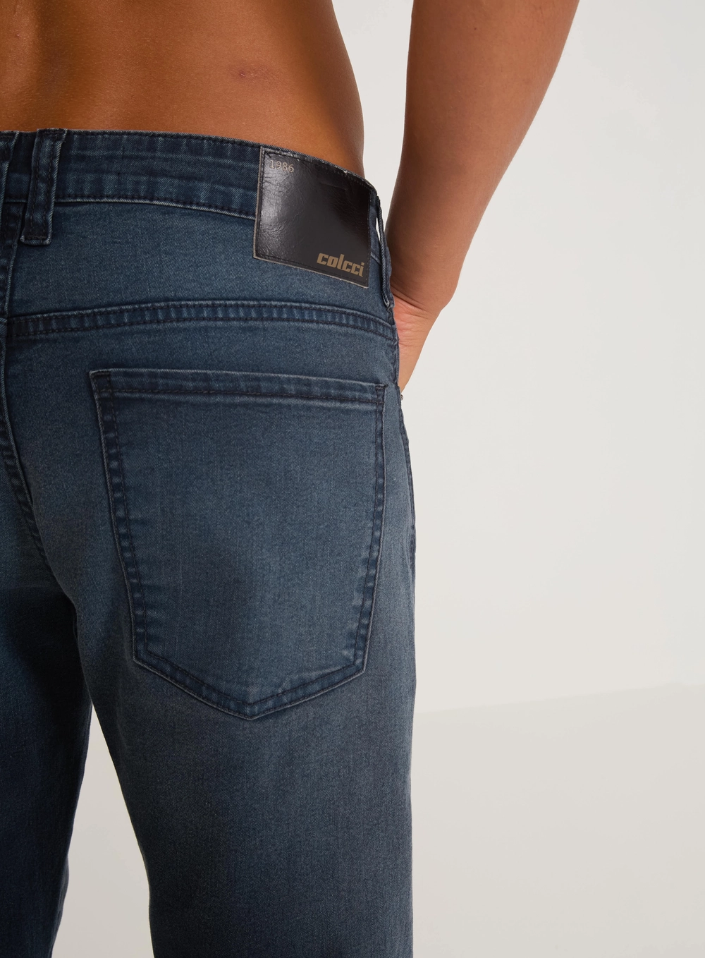 Calça Jeans Masculina Reta Indigo Preto