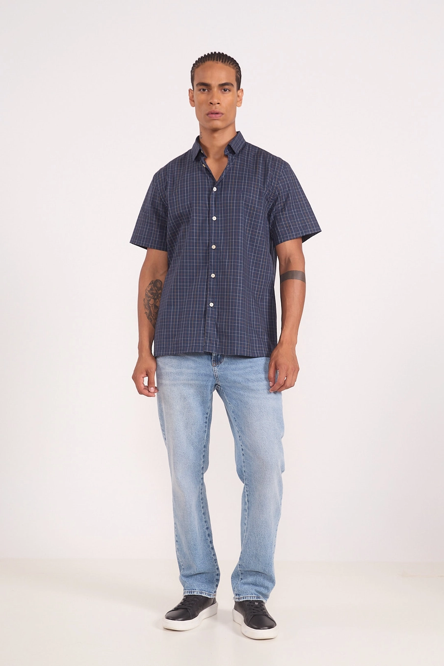 Calça Jeans Masculina Reta Índigo