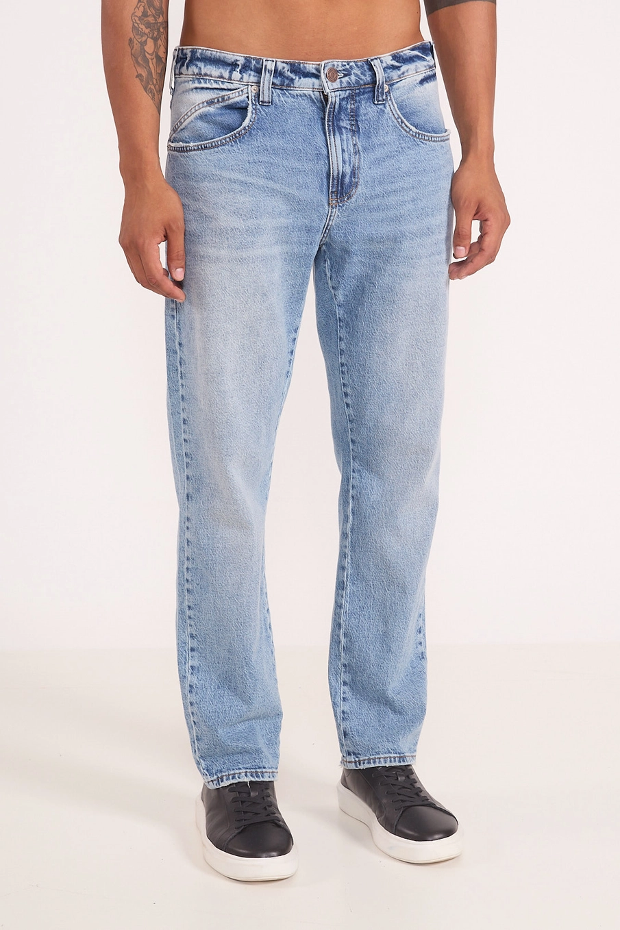 Calça Jeans Masculina Reta Índigo