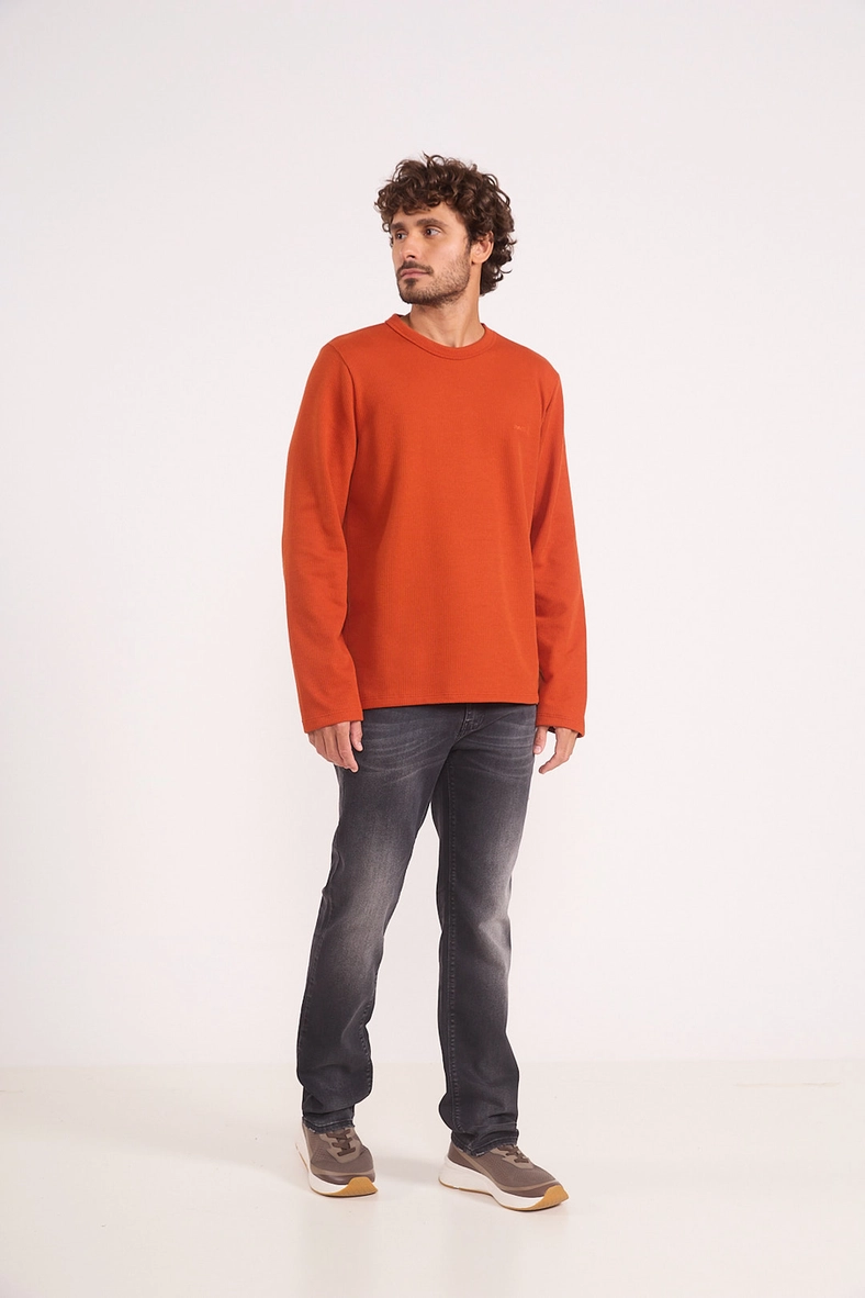Calça Jeans Slim Preta Estonada